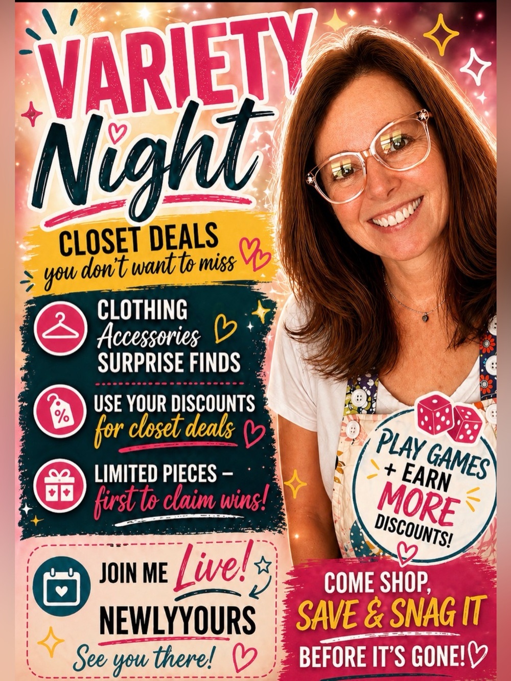 ❤️➡️NEXT LIVE🎉WEDNESDAY May 6th AT 8:30 PM ET🎉⬅️❤️
